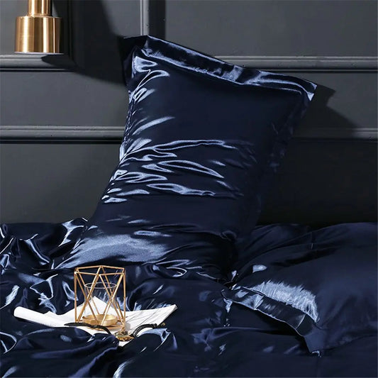 Mulberry Silk Pillowslip Pillow Case Soft Skin-friendly Anti-wrinkle Bedding Solid color minimalist Home Decor