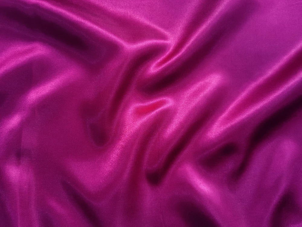 Solid Satin 58" Wide | 1Meter | 2Meters | 5Meters | Silky Charmeuse Scarf Craft DIY Fabric Purple