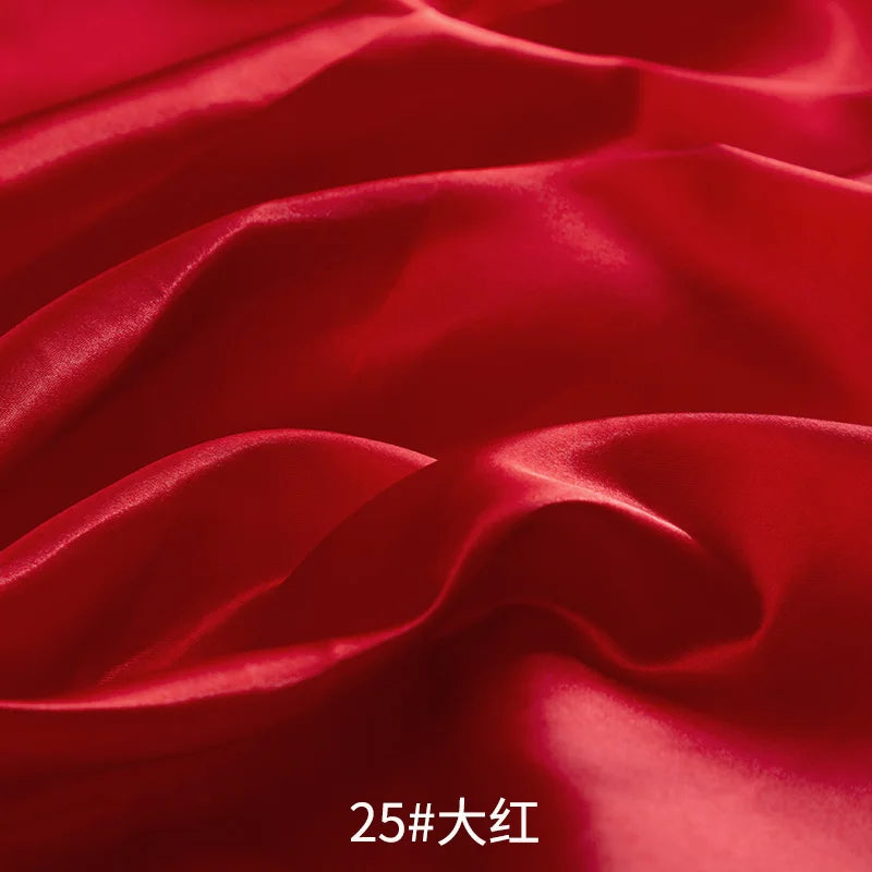 26 Colors Satin Fabric By The Meters Skirt Lining Material Wedding Decoration Fabric Box Lining DIY Clothing Sewing Background
