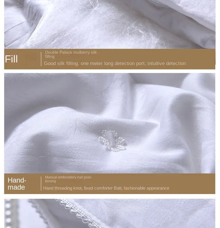 Mulberry Silk Quilts For Beds Natural Mulberry Silk Spring Winter Blanket Comforters Twin Queen King Single Double Size Quilts