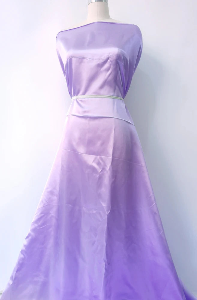 Solid Satin 58" Wide | 1Meter | 2Meters | 5Meters | Silky Charmeuse Scarf Craft DIY Fabric Purple