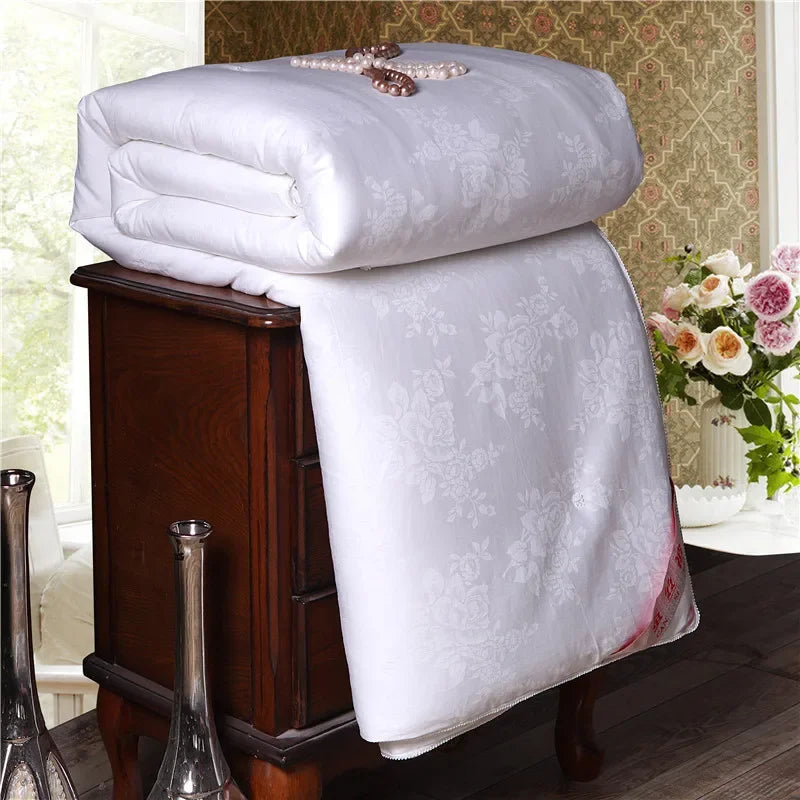 Mulberry Silk Quilts For Beds Natural Mulberry Silk Spring Winter Blanket Comforters Twin Queen King Single Double Size Quilts