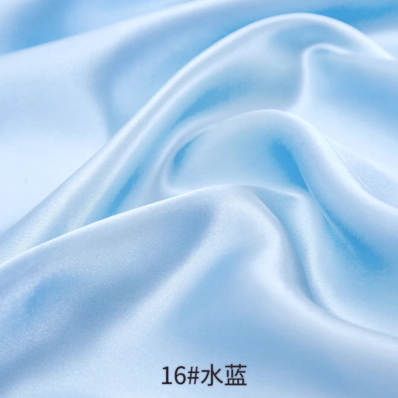 26 Colors Satin Fabric By The Meters Skirt Lining Material Wedding Decoration Fabric Box Lining DIY Clothing Sewing Background