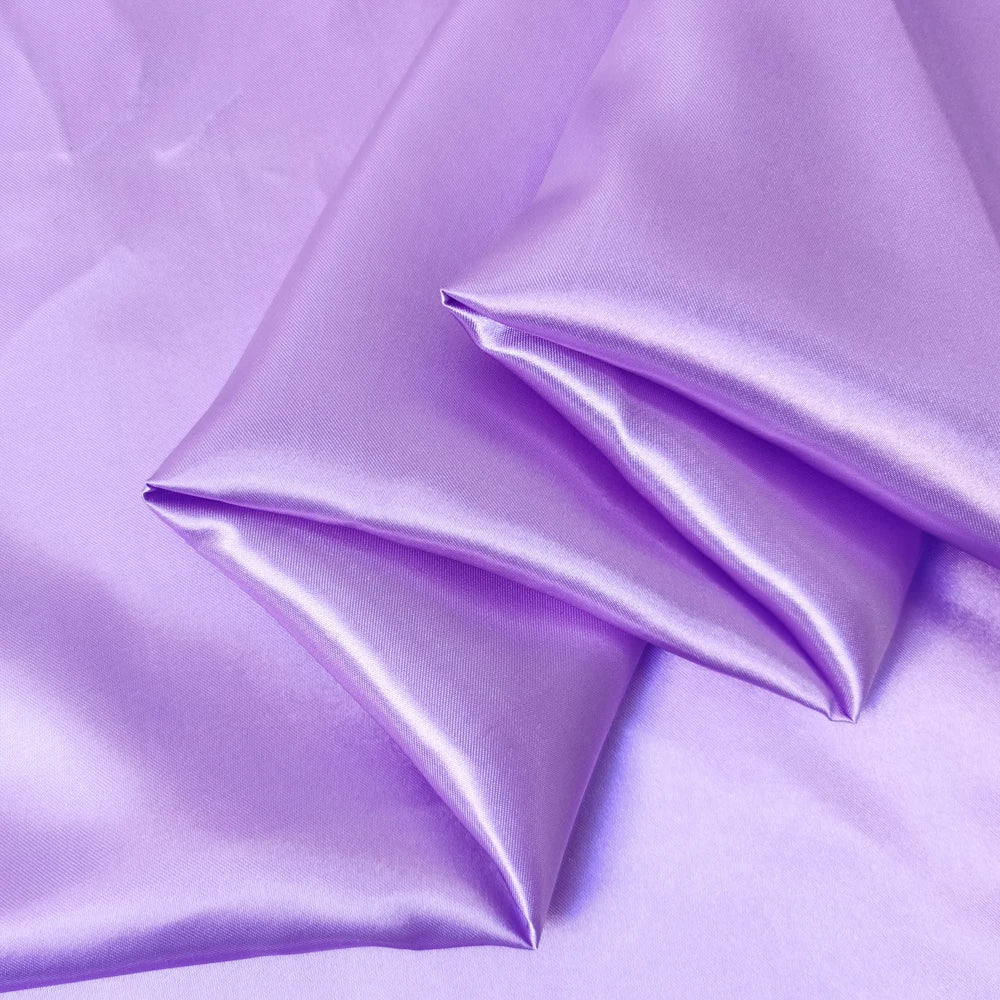 Solid Satin 58" Wide | 1Meter | 2Meters | 5Meters | Silky Charmeuse Scarf Craft DIY Fabric Purple