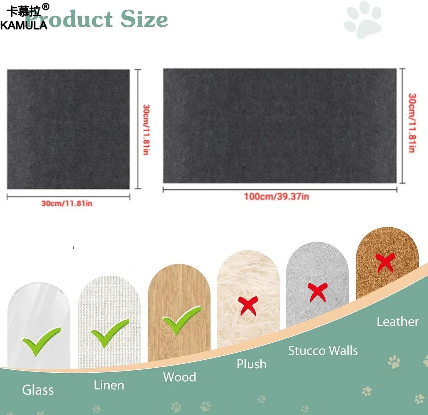 Cat Scratcher Cats Scratcher Pad Board Protection Trimmable Self-adhesive Carpet Corner Wall DIY Cat Scratch Mat  Sofa Protector