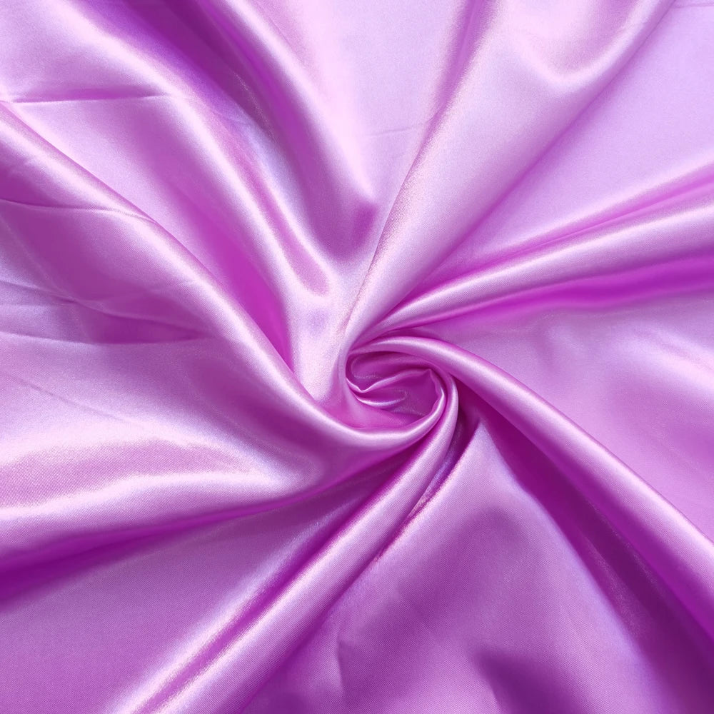 Solid Satin 58" Wide | 1Meter | 2Meters | 5Meters | Silky Charmeuse Scarf Craft DIY Fabric Purple