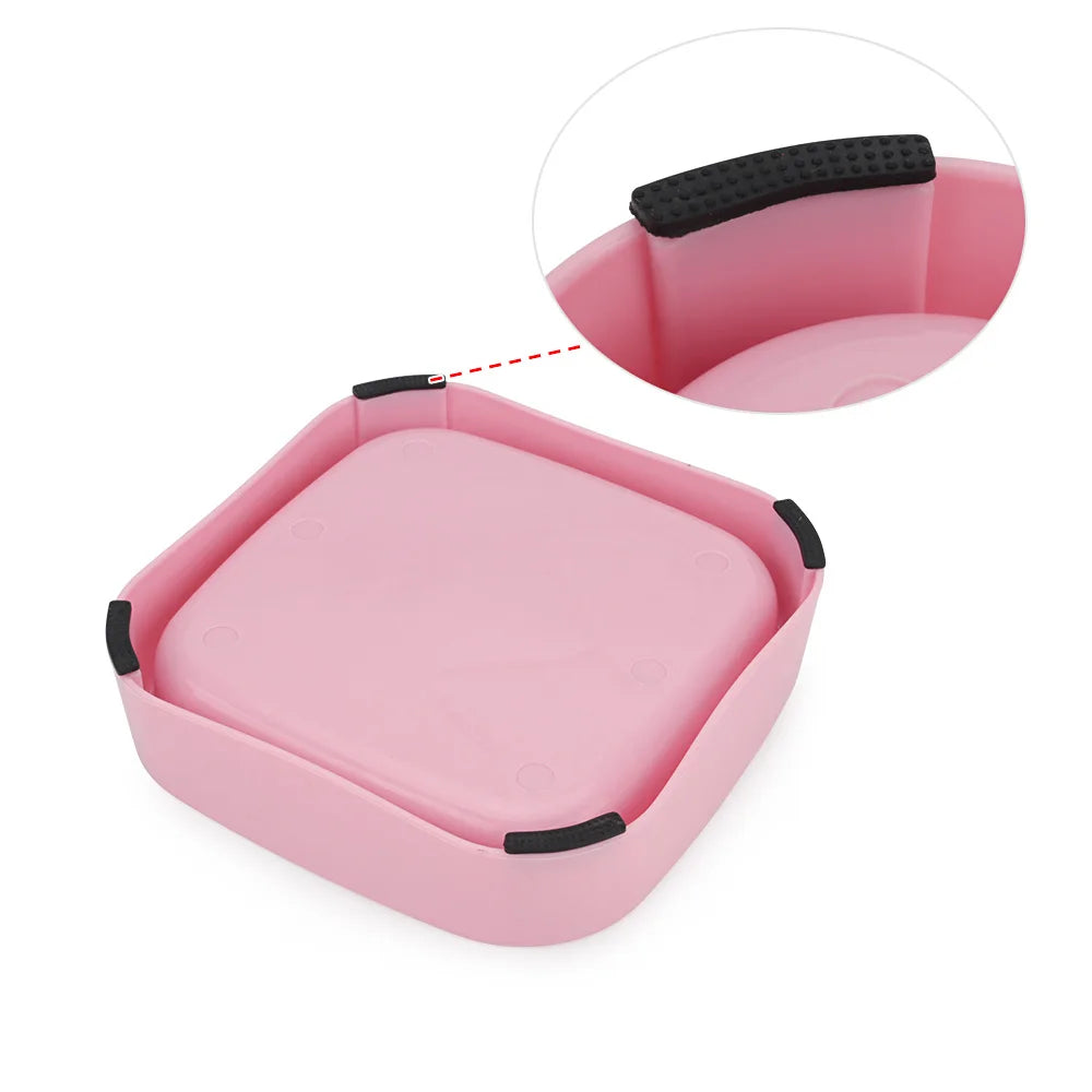 Small Dog Slow Food Bowl Anti Choking Cat Pet Bowl Puppy Feeder Supplies Square/Round