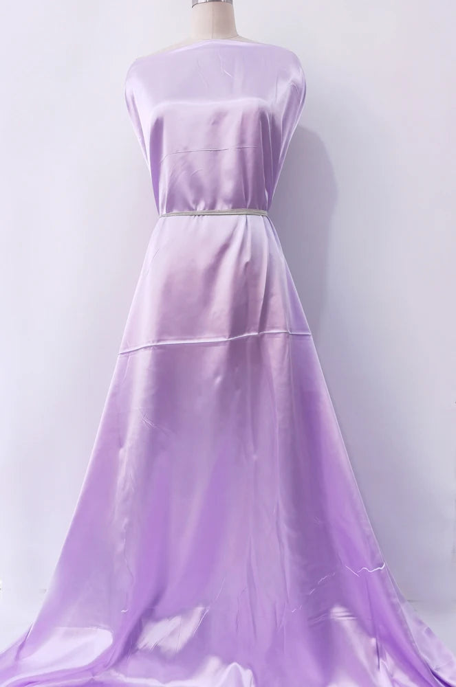 Solid Satin 58" Wide | 1Meter | 2Meters | 5Meters | Silky Charmeuse Scarf Craft DIY Fabric Purple