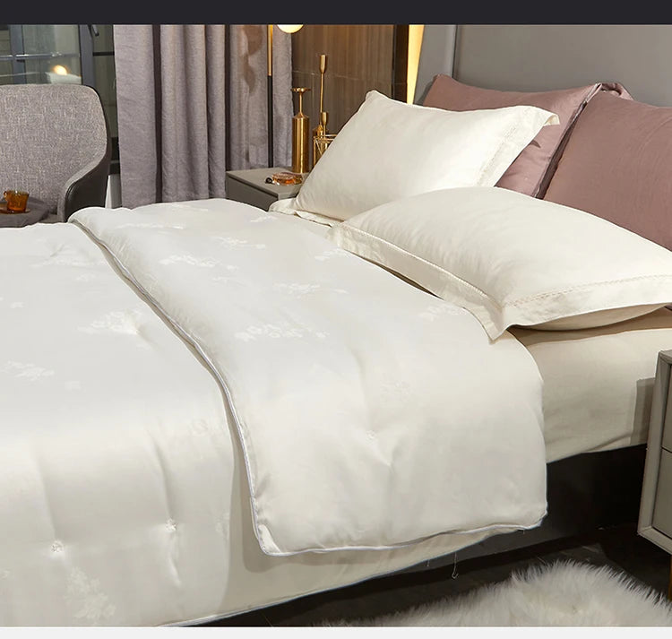 Genuine silk quilt 100% mulberry silk luxury warm quilt spring autumn winter quilt single double comforter silk quilt core
