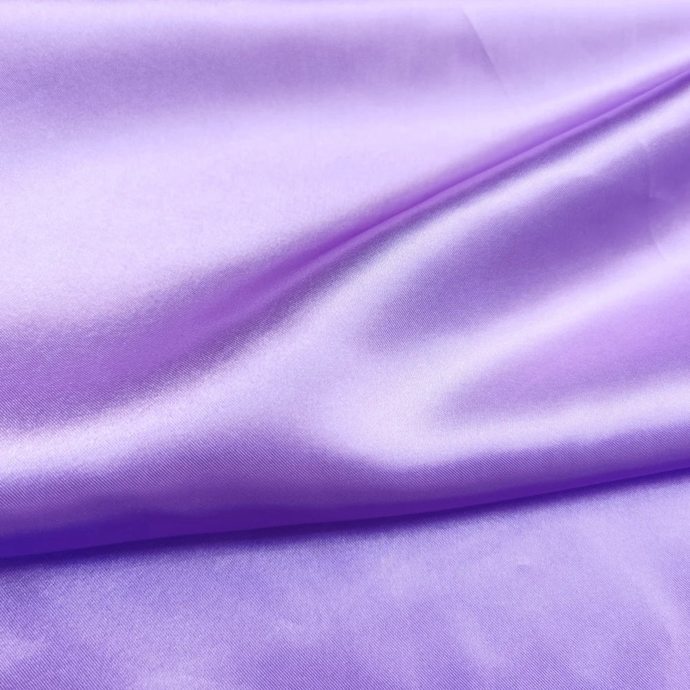 Solid Satin 58" Wide | 1Meter | 2Meters | 5Meters | Silky Charmeuse Scarf Craft DIY Fabric Purple