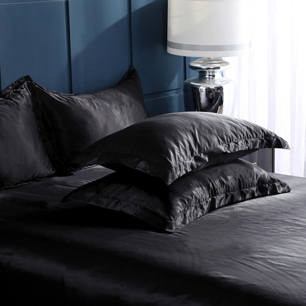 2PCS 100% Mulberry Silk Pillowcase Real Silk Pillowcase Pure Natural Silk Pillowcase Standard Queen King Size Pillow Case
