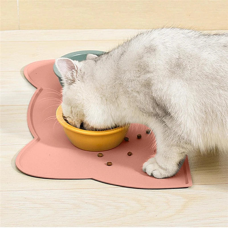 Pet Silicone Food Mat Portable Waterproof Leak-Proof Non-Slip Feeding Mats Bowl Pad Cushion For Cats Dogs Pet Items