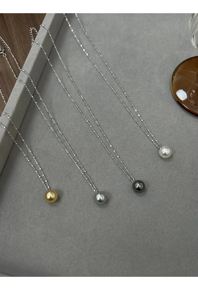 Pearl Necklace for Women 2025 New Style Simple Temperament Collarbone Chain Niche High-end Feeling