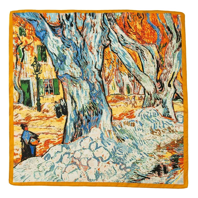 100% mulberry silk scarf fashion high sense versatile small square