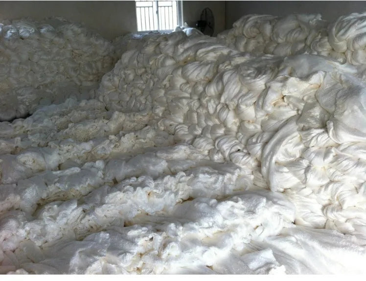 100% Mulberry Silk Mulberry Doupion Silk raw fiber for filling material Tussah Silk Raw Materials Silk fiber 100g