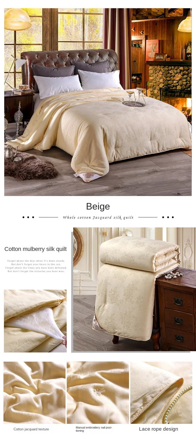 Mulberry Silk Quilts For Beds Natural Mulberry Silk Spring Winter Blanket Comforters Twin Queen King Single Double Size Quilts