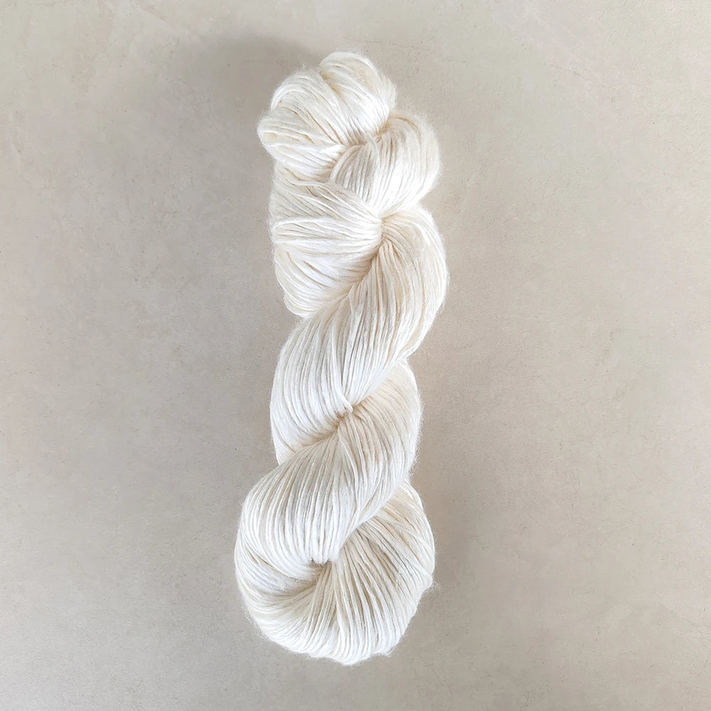 100g Pure Silk  Hand Knitting  Natural White Color Silk Yarn,  Crochet Yarn, Natural, Undyed, Ivory