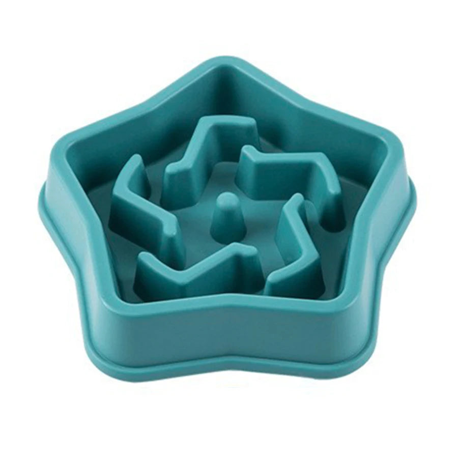 1pc Dog Slow Food Bowl Plastic Anti-Choking Slow Eating Cloud Shape Large Dogs Prevent Vomiting And Protect Intestines