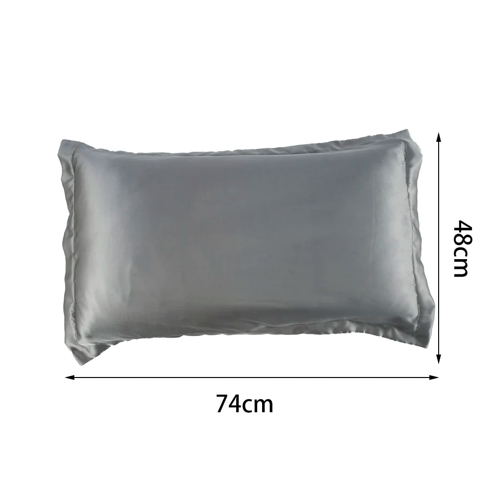 2PCS 100% Mulberry Silk Pillowcase Real Silk Pillowcase Pure Natural Silk Pillowcase Standard Queen King Size Pillow Case